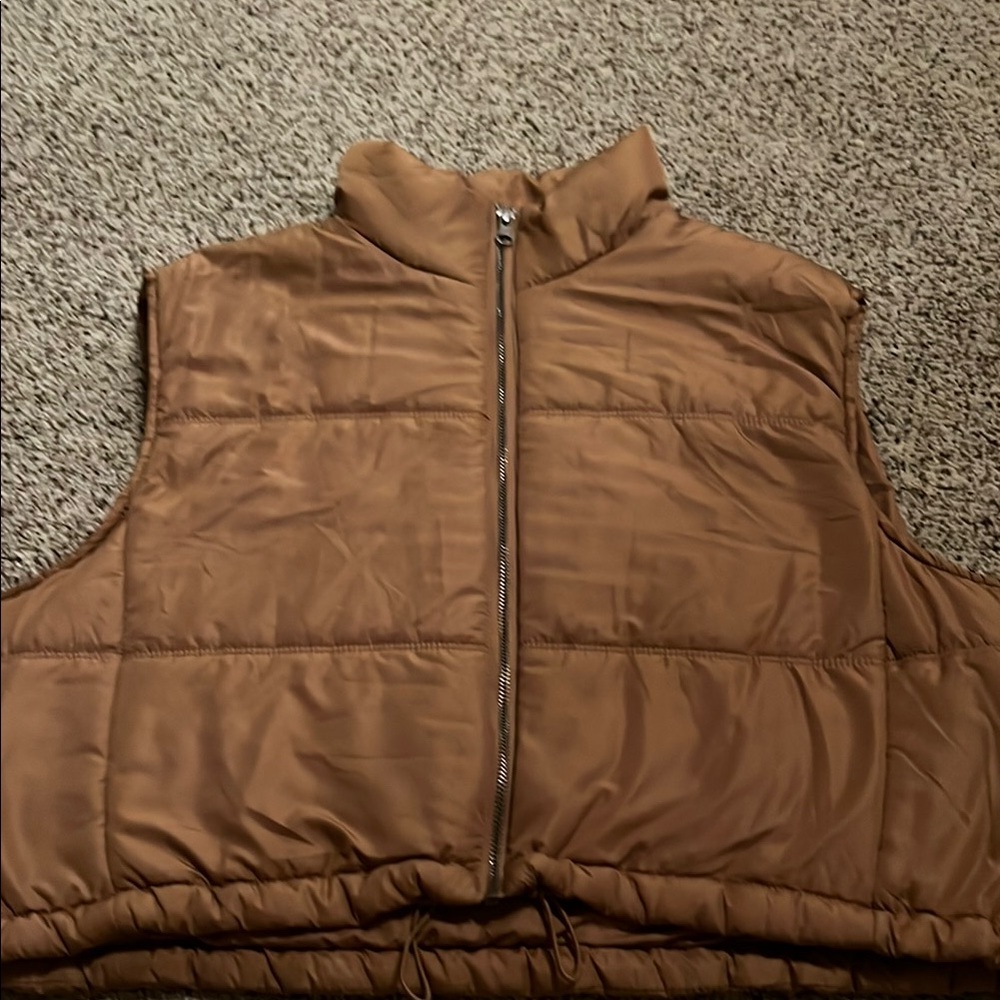 Brown Puffer Vest